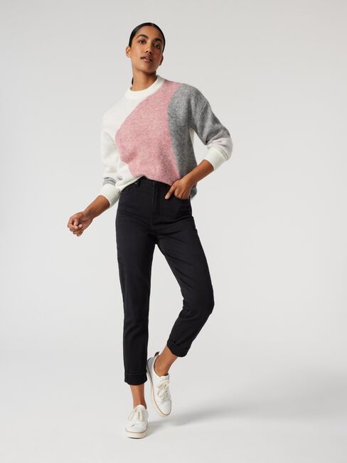 Alice Coulorblock Pullover, Berry Multi, hi-res