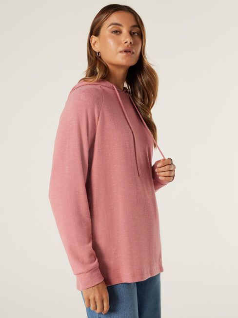 Kendal Soft Touch Hoodie, Dusty Pink, hi-res
