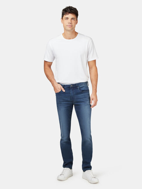 Slim Straight Knit Jeans Blue Black | Jeanswest