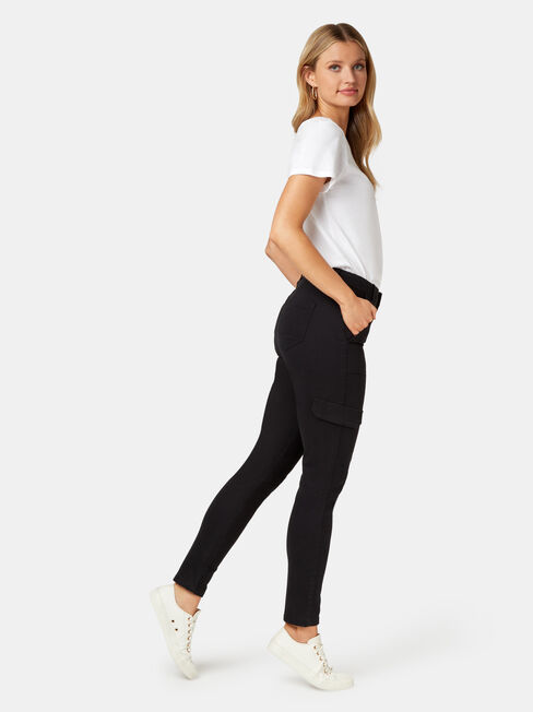 Frankie Utility Pant, Black, hi-res