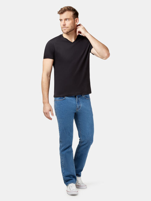 Straight Leg Jeans True Classic, Mid Indigo, hi-res