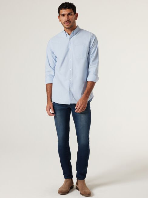 Austin Oxford Shirt, Light Blue, hi-res