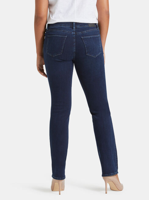 Slim Straight Jeans Deep Sea Blue, Dark Indigo, hi-res