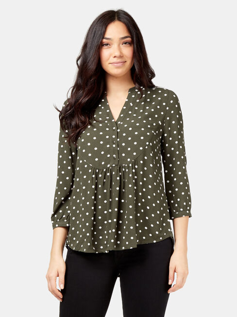 Aria Blouse, Green, hi-res