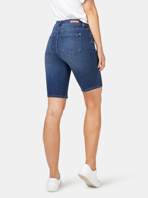 Talia Knee Length Short, Blue, hi-res