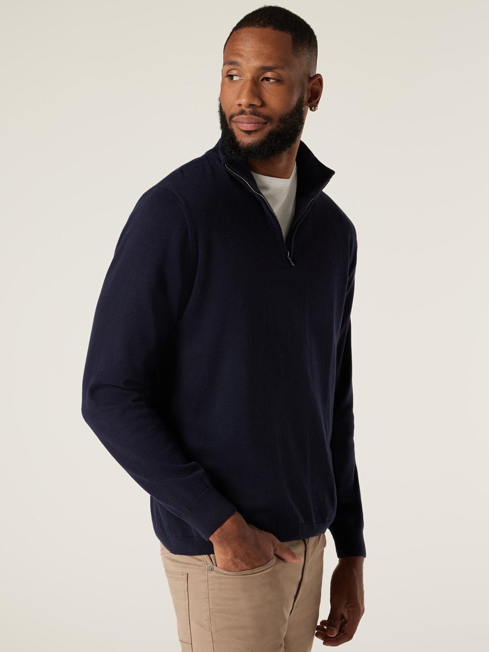 Mens funnel neck pullover store