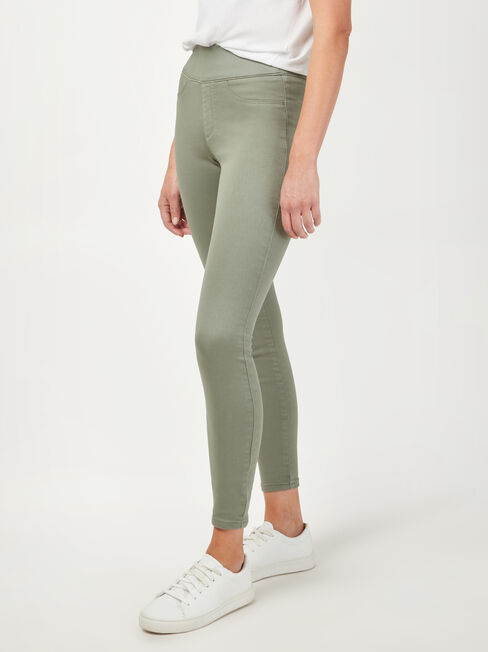 Tessa J-Luxe Skinny Jeans, Green, hi-res