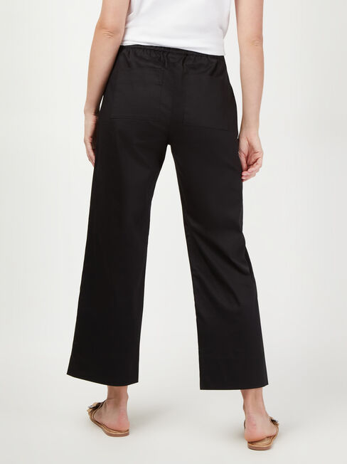 Tia Tapered Pant, Black, hi-res