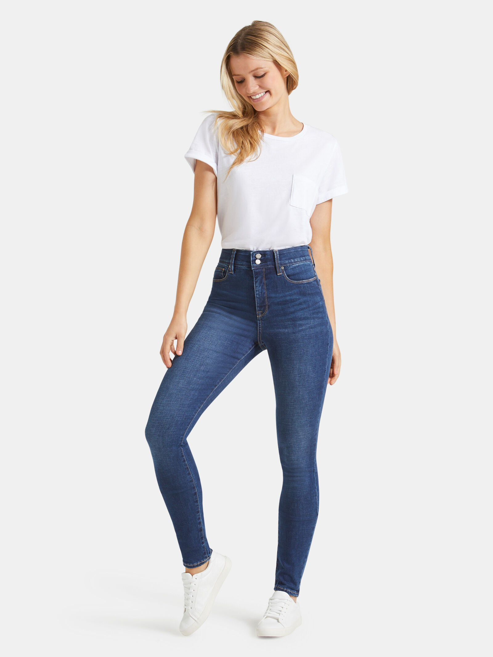 Super high rise true skinny jeans in 360 stretch on sale