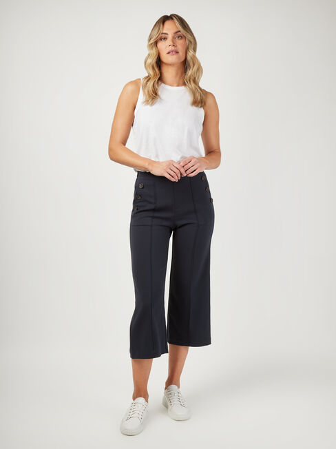 Terri Twill Crop Wide Leg Pant, Blue, hi-res