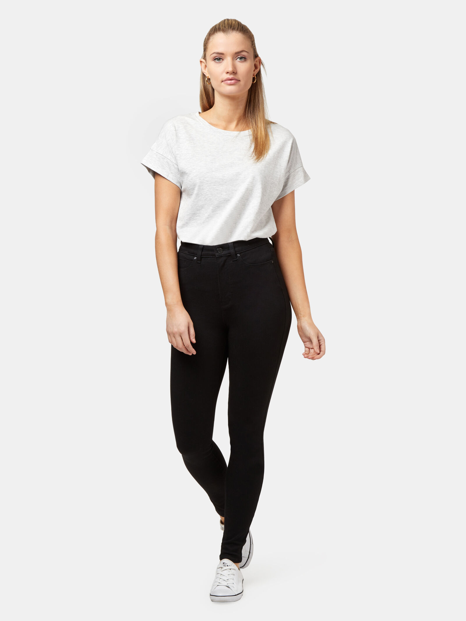 Tall black skinny pants online
