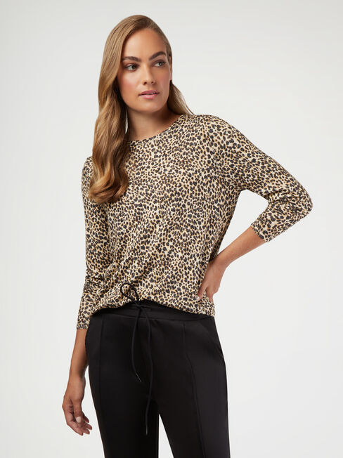 Maddie Soft Touch Curve Hem Pullover, Print, hi-res