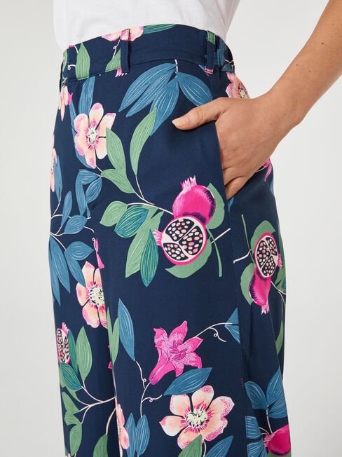 Joy Wide Leg Pant, Print, hi-res