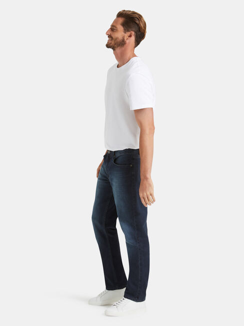 Slim Straight Jeans Storm Indigo, Mid Indigo, hi-res