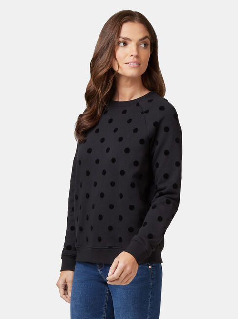 Viola Sweatshirt, Black, hi-res