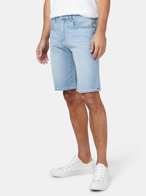 Connor Knit Denim Short Summer Blue, Blue, hi-res