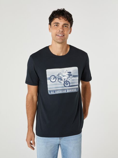 SS Evel Knievel All American Print Crew Tee | Jeanswest