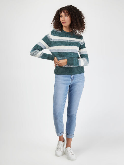 Nala Space Dye Knit, Green, hi-res
