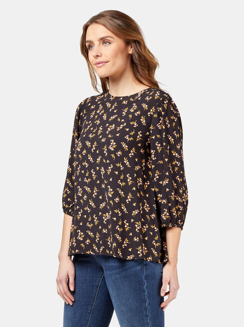 Bex Blouse, Black, hi-res