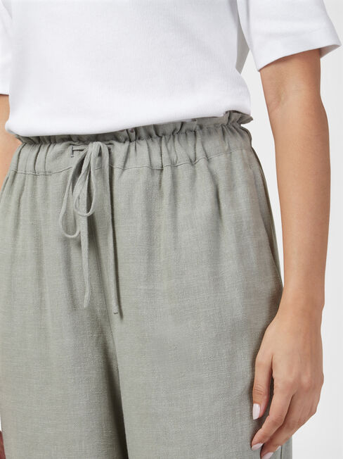 Willow Wide Leg Pant, Green, hi-res