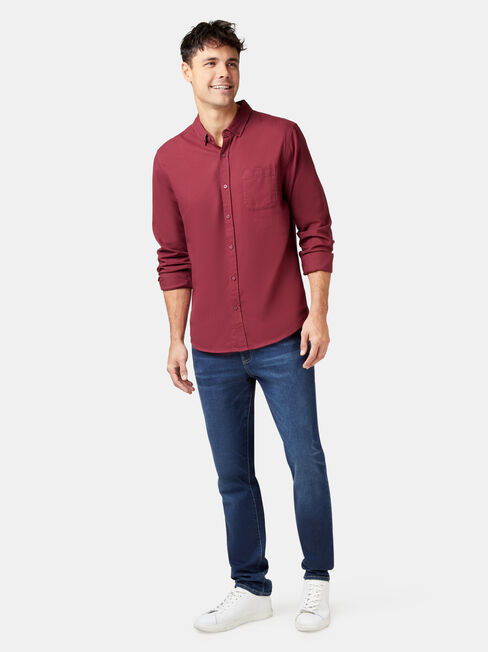Arbor Long Sleeve Shirt, Red, hi-res