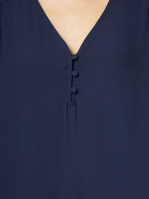 Nina Button Front Blouse | Jeanswest