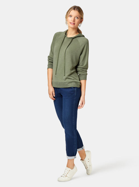 Khloe Soft Touch Hoodie, Green, hi-res
