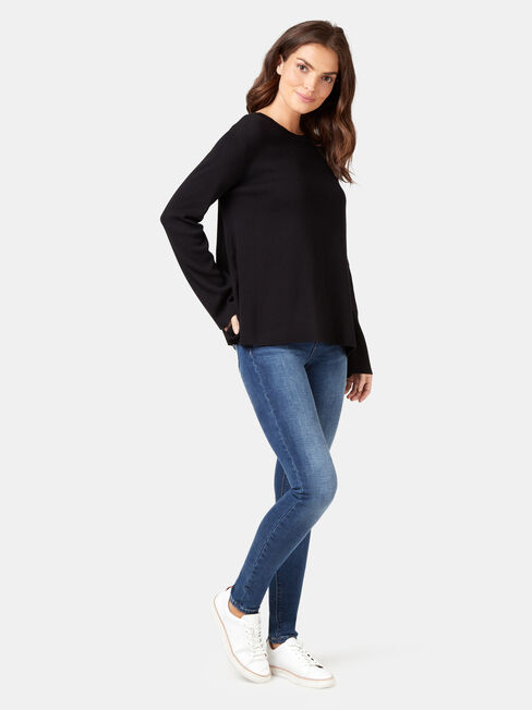 Milly Swing Knit, Black, hi-res