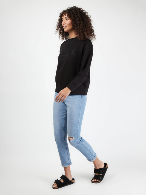 J-Luxe Sweat, Black, hi-res