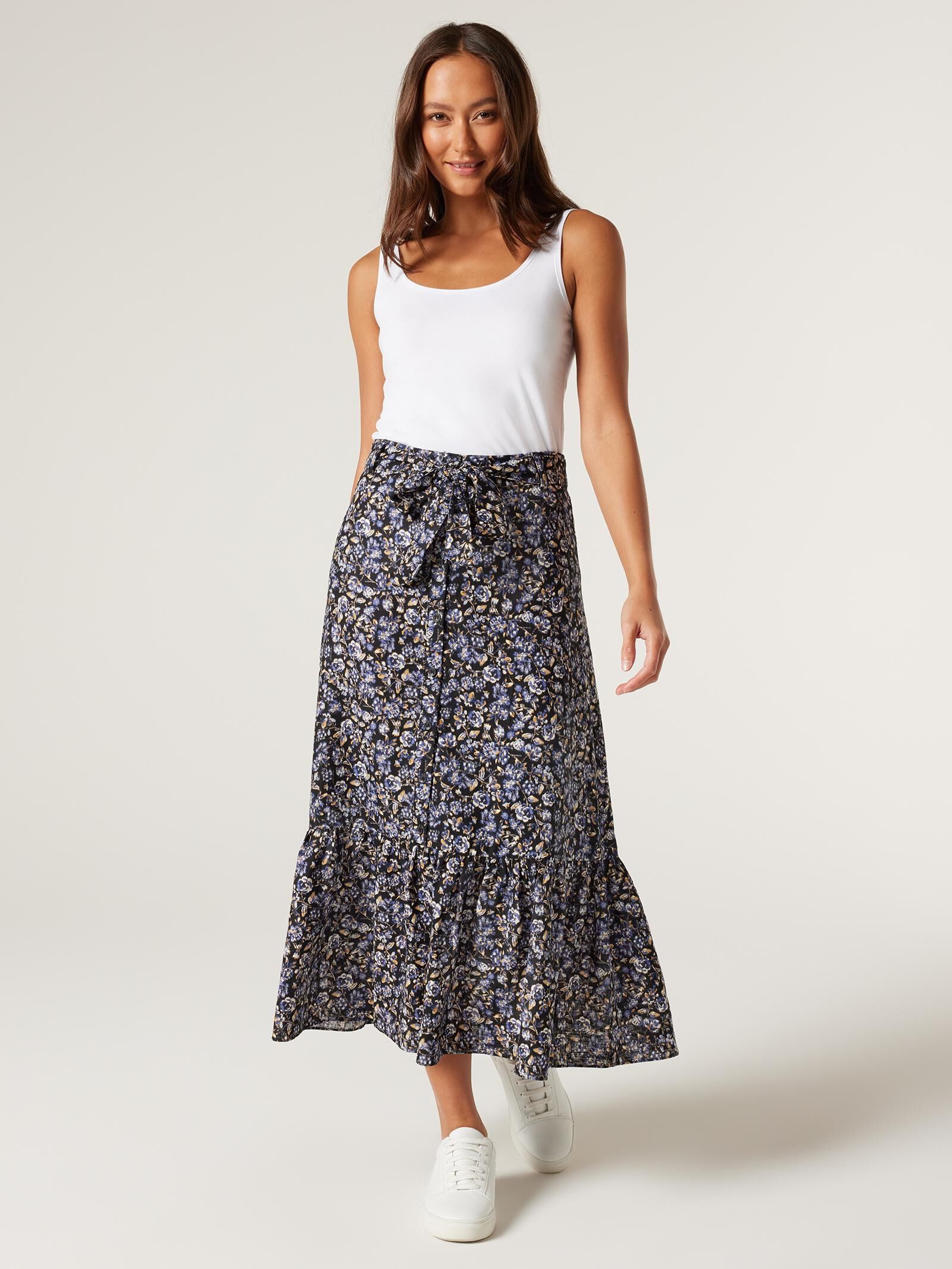 Juliette Button Front Skirt Jeanswest