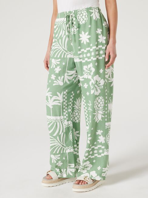 Olympia Relaxed Pant, Green, hi-res