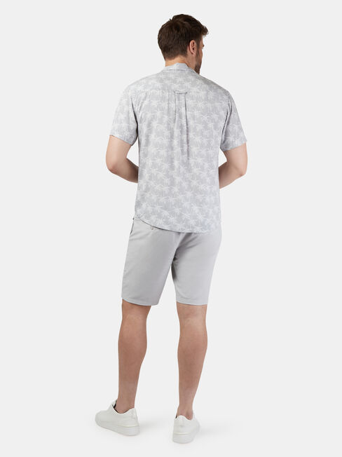 Atlas Short Sleeve Print Shirt, Grey, hi-res