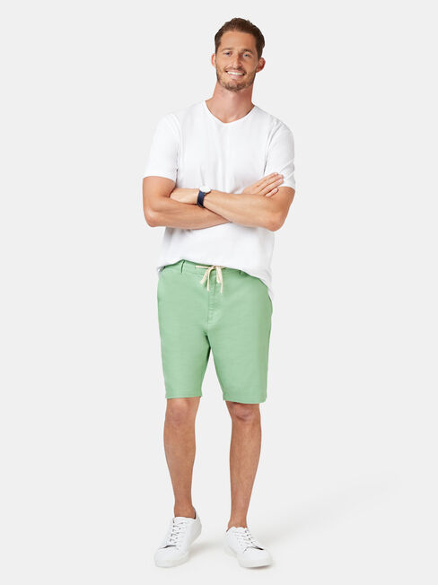 Jones Tie Front Short, Green, hi-res