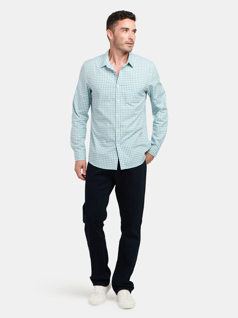 LS Taj Check Shirt, Green, hi-res