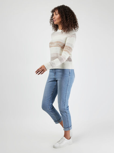 Nala Space Dye Knit, Brown, hi-res