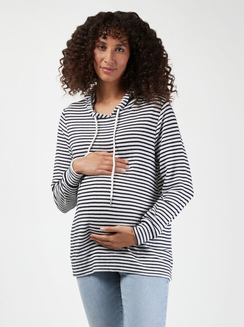 Carrie Side Zip Maternity Hoodie