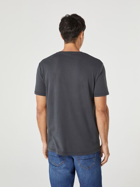 SS Ford Mustang Summer Print Crew Tee, Grey, hi-res