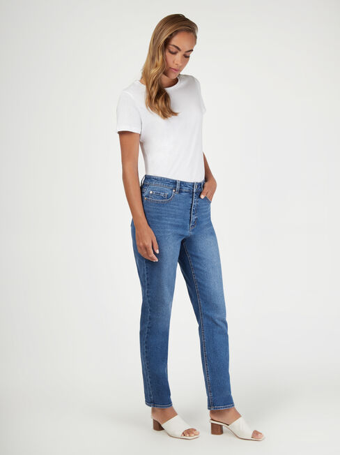 Brooke High Waisted Tapered Jeans, VintageWash, hi-res