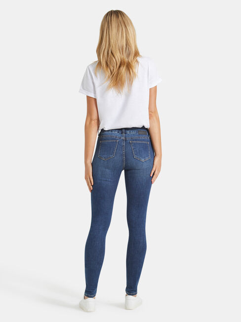 Hip Hugger Skinny Jeans Mid Vintage, Mid Indigo, hi-res