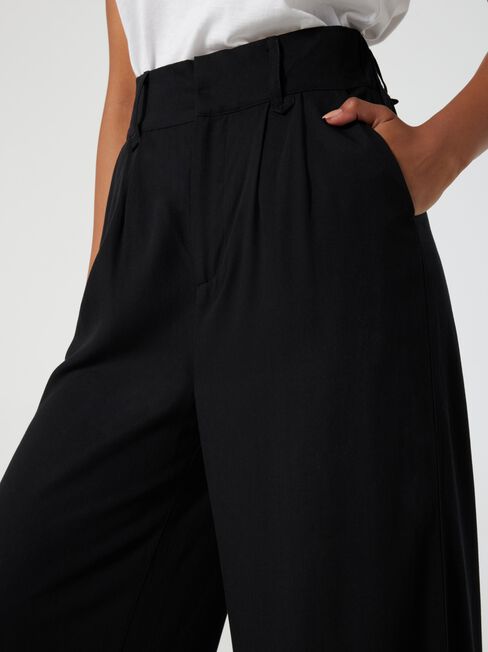 Molly Tailored Wide Leg Pant, Black, hi-res