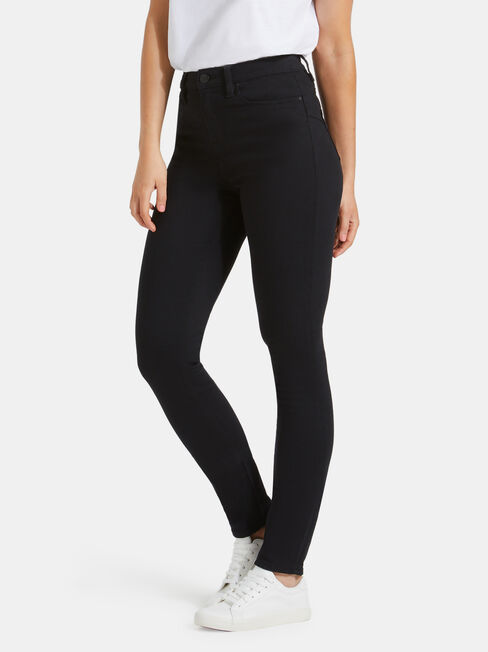 Butt Lifter Skinny Jeans, Black, hi-res