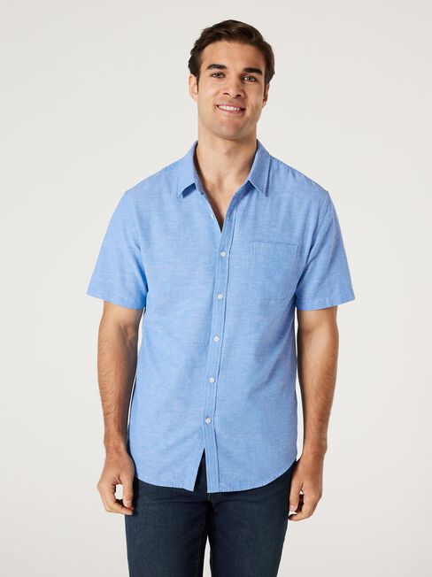 Wolf Textured Short Sleeve Shirt