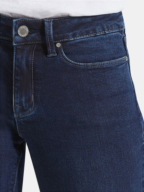 Slim Straight Jeans Deep Sea Blue, Dark Indigo, hi-res