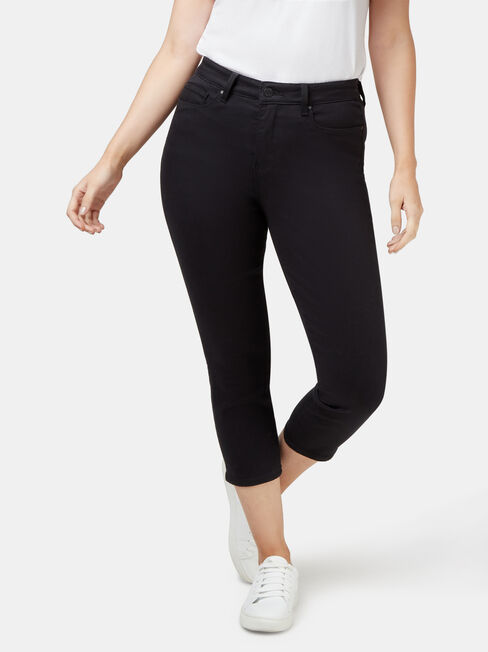 Kara Curve Embracer skinny capri, Black, hi-res