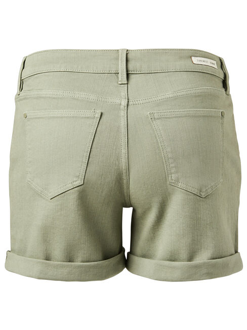 Ilona Coloured boyfriend short, Green, hi-res