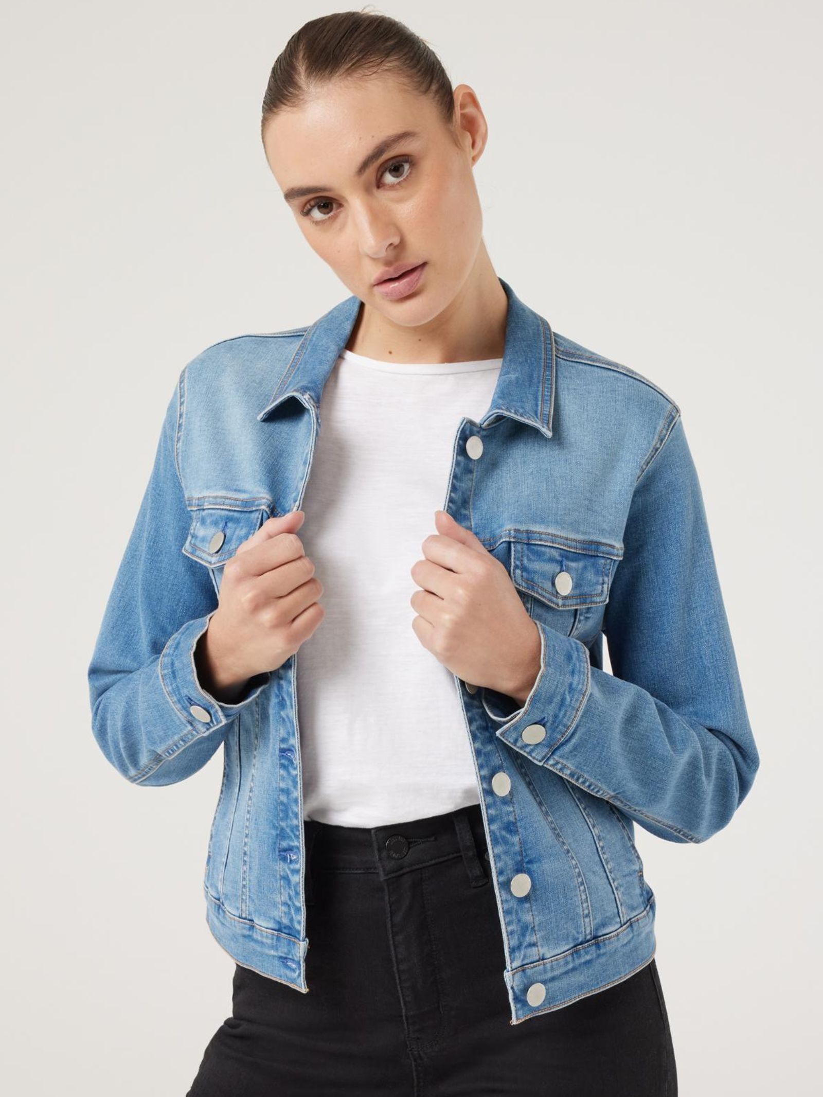 Stretch out denim jacket discount