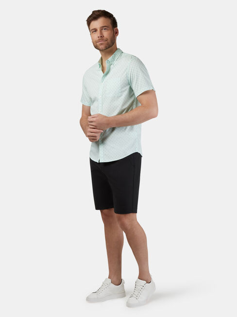 Mercer Short Sleeve Print Shirt, Green, hi-res