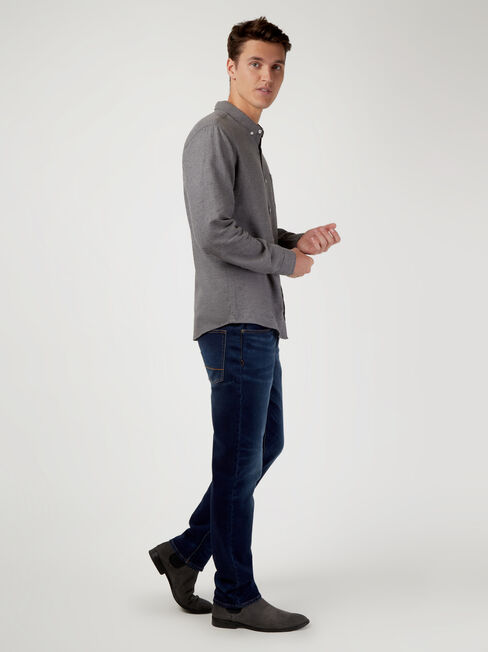 LS Vinson Brushed Shirt, Grey, hi-res