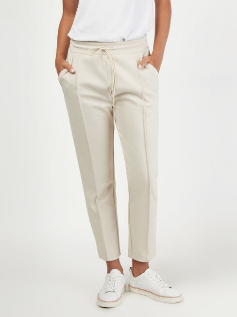 Aria Ponte Jogger, White, hi-res