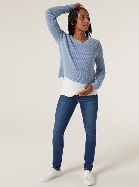 Michelle Side Zip Maternity Pullover